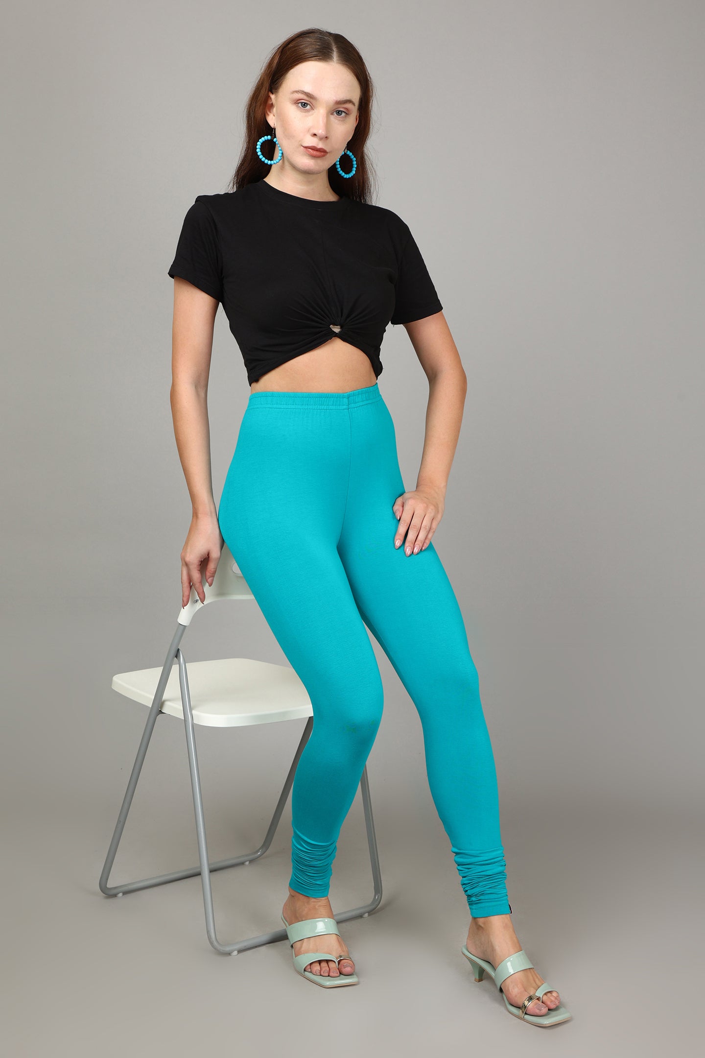 Go Colors Women Solid Peacock Blue Slim Fit Ankle Length Leggings - Tall:  Buy Go Colors Women Solid Peacock Blue Slim Fit Ankle Length Leggings -  Tall Online at Best Price in