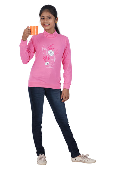 Girls HI-Neck Full Sleeve Tees - OPPO