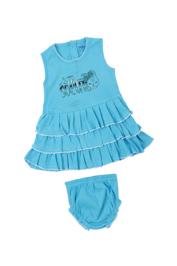 Selvas Infant Girls set top skirt with brief - 5014