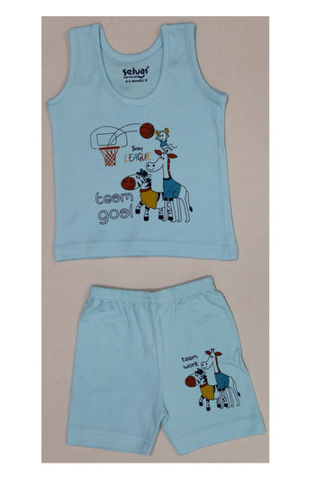 Selvas Infants Unisex Sleeveless top with shorts - 121