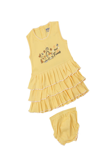 Selvas Infant Girls set top skirt with brief - 5014