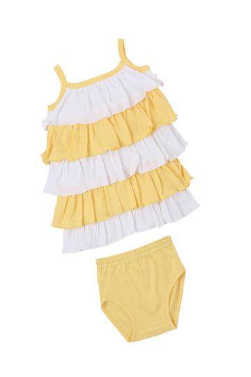 Selvas Infant Girls set top skirt with brief - 5028