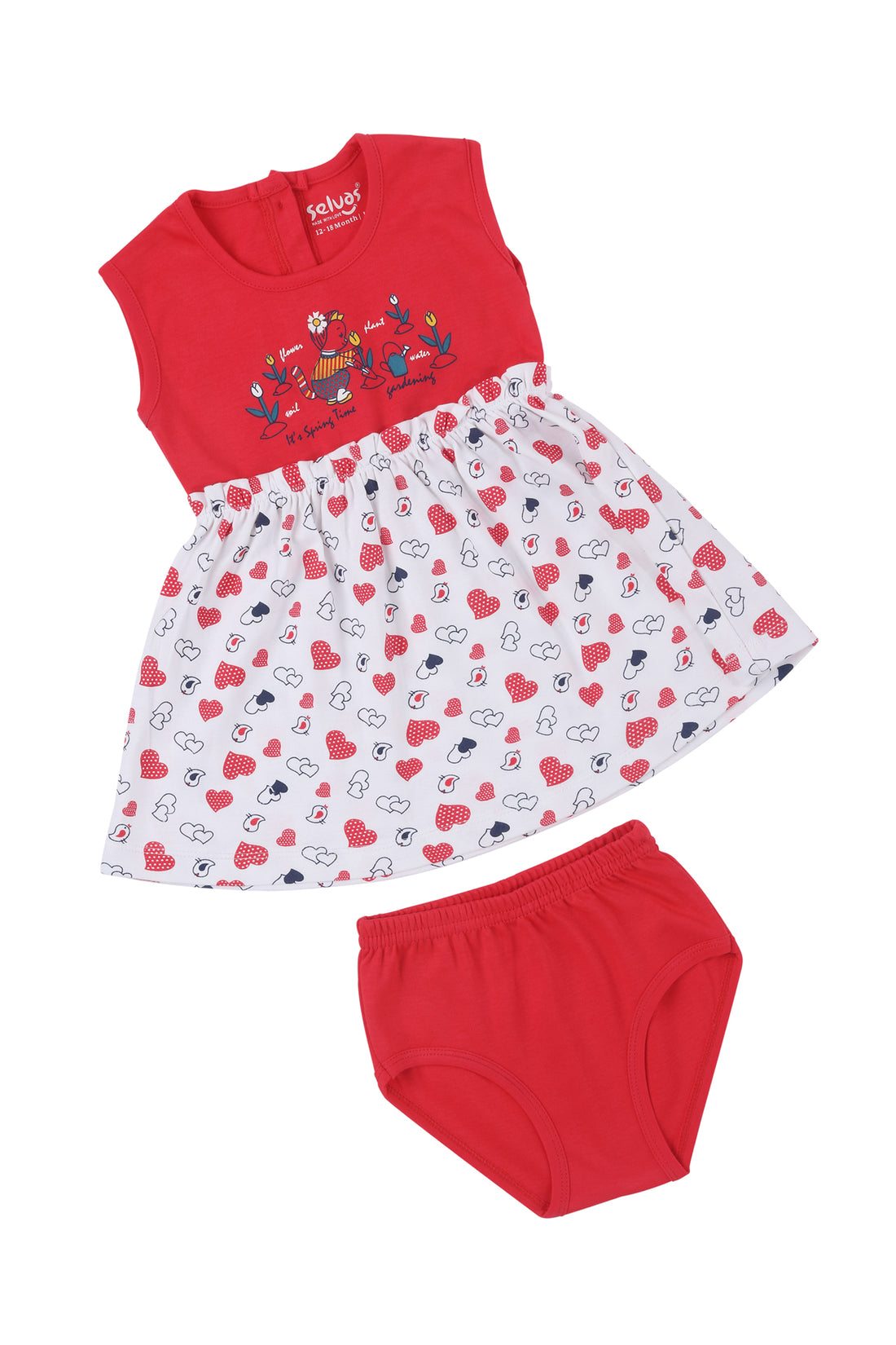 Selvas Infant Girls set top skirt with brief - 5029