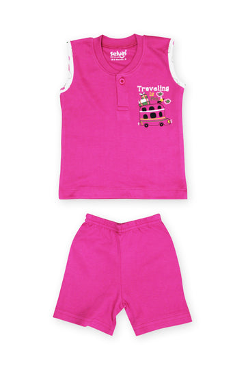 Selvas Infants Unisex Sleeveless top with shorts - 157