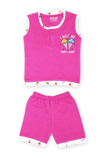 Selvas Infants Unisex sleeveless top with shorts - 156