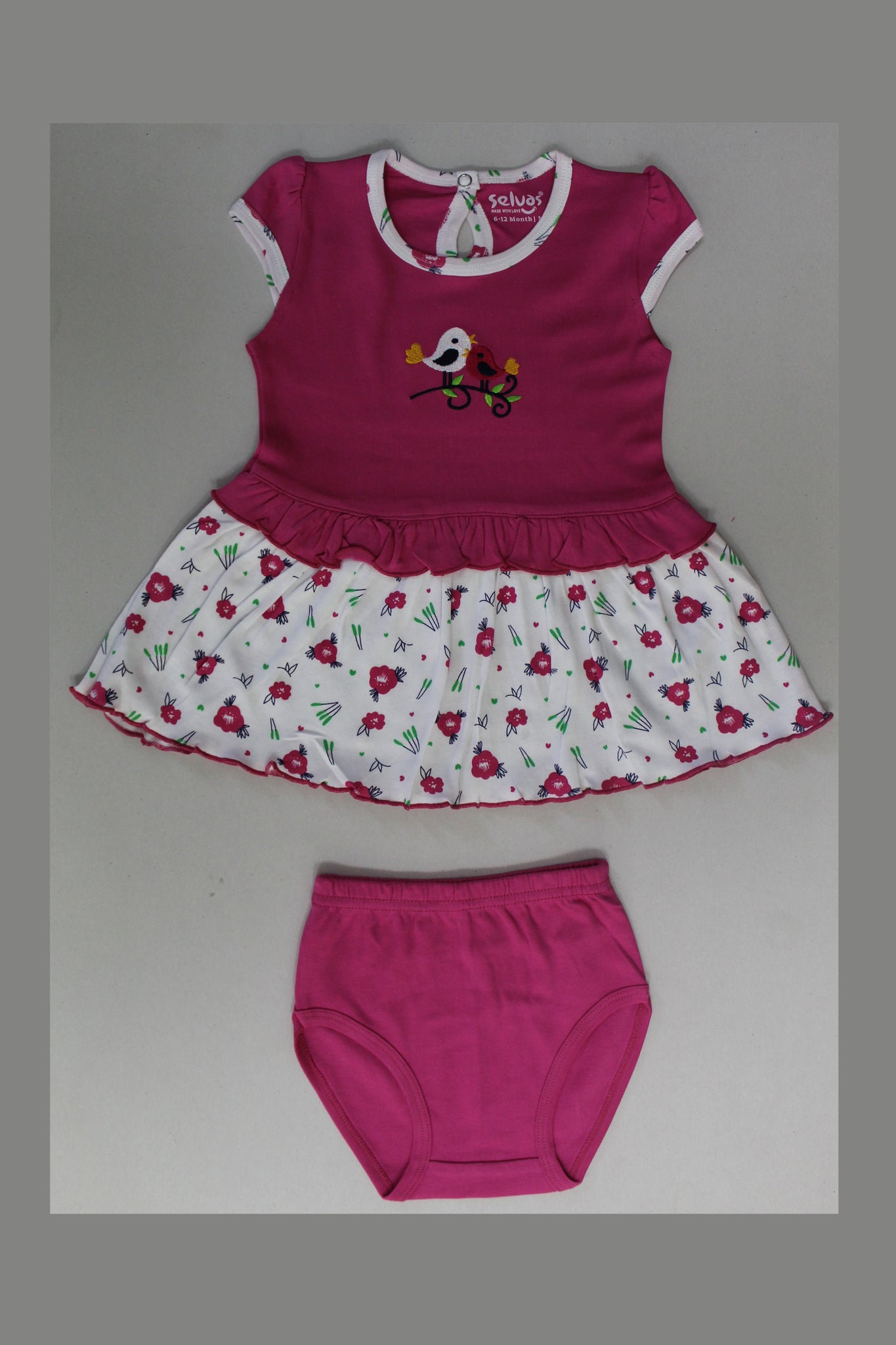 Selvas Infant Girls set top skirt with brief - 5040