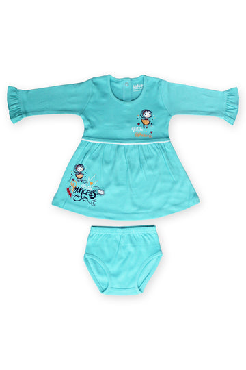 Selvas Infant Girls set top full sleeve skirt with brief - 5037