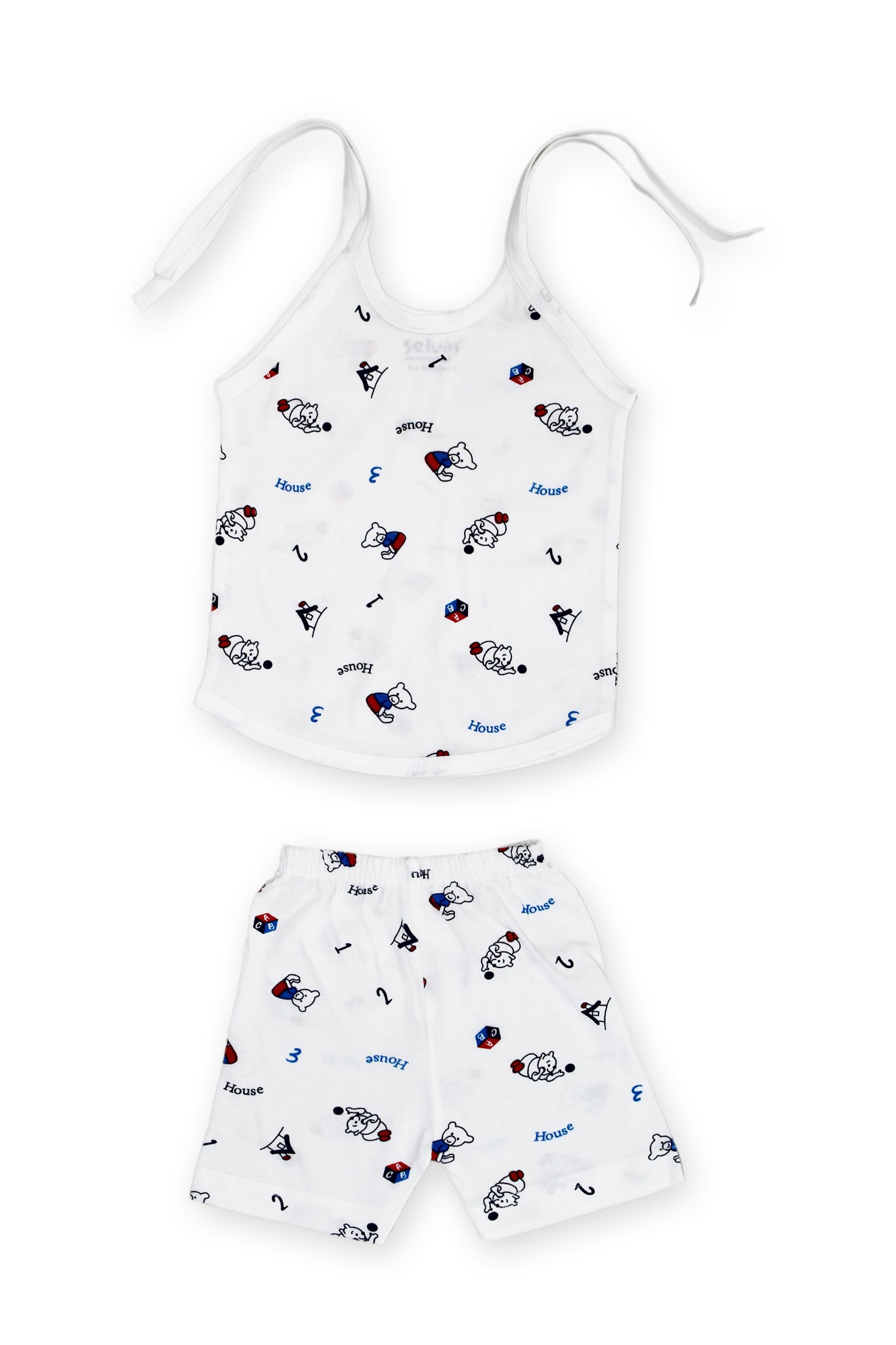 Selvas Infants Unisex top strap knot with shorts - 226